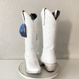 Lane MEGAN MORONEY Cowboy Boots Smokeshow Womens 9.5 White Western Cowgirl Tall